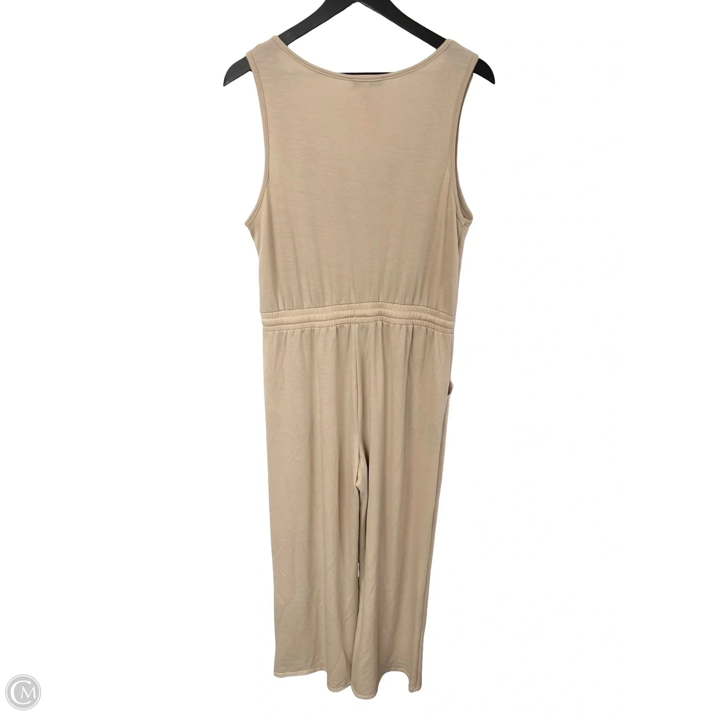 Jumpsuit By Francesca's In Tan, Size: L