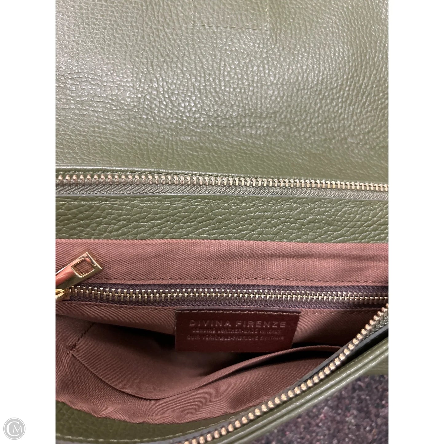 Handbag Leather By Cmc, Size: Medium