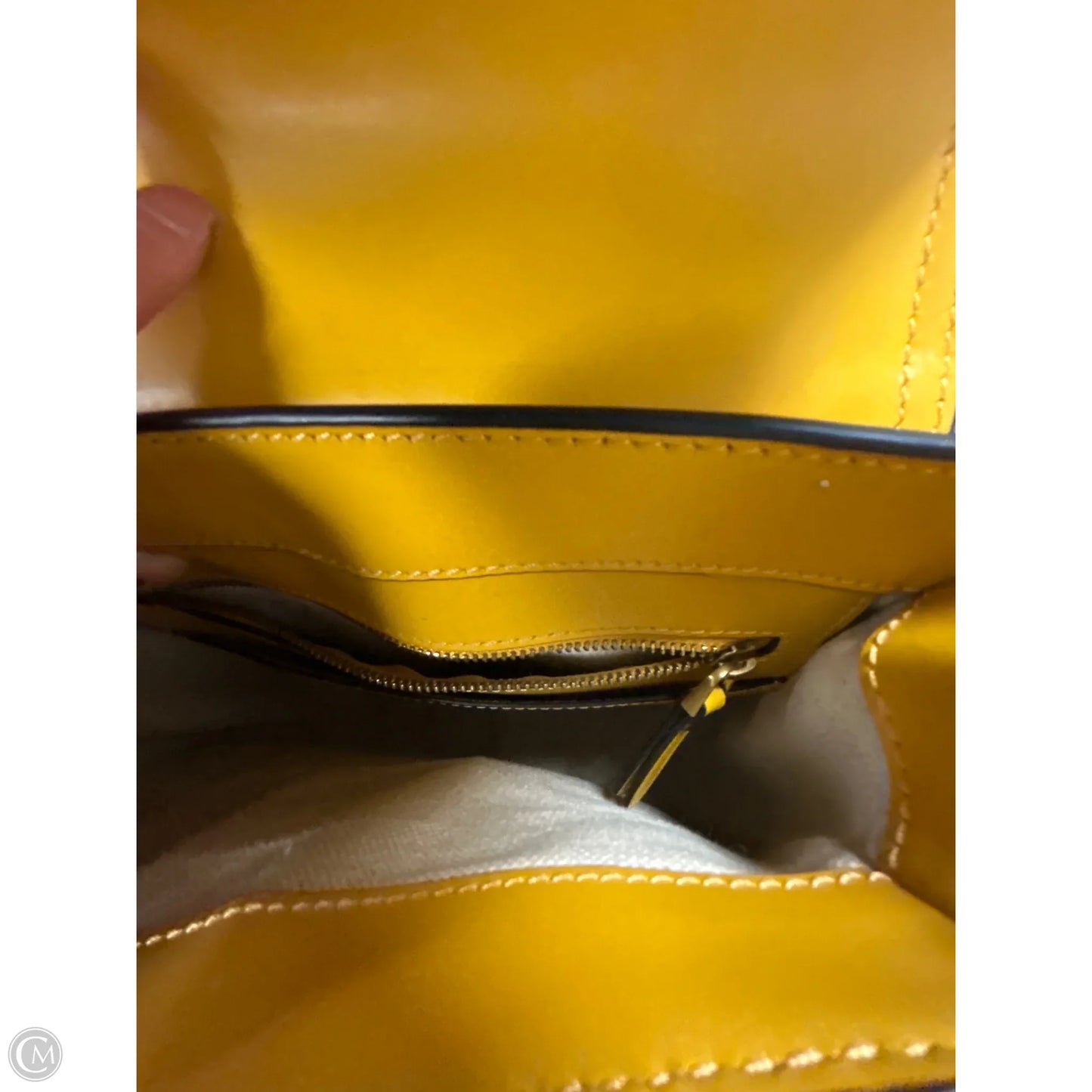 Handbag Leather By Etienne Aigner, Size: Medium