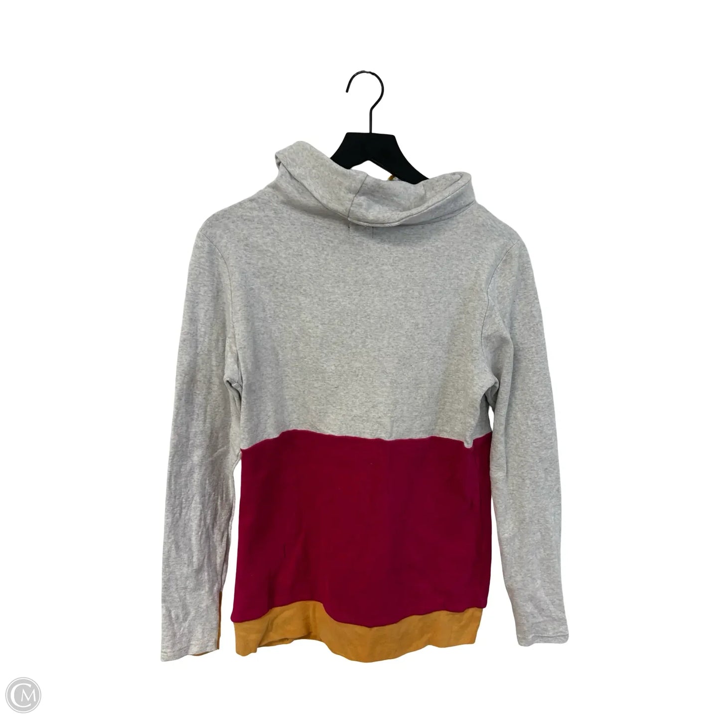 Sweatshirt Collar By Cme In Grey & Pink, Size: M