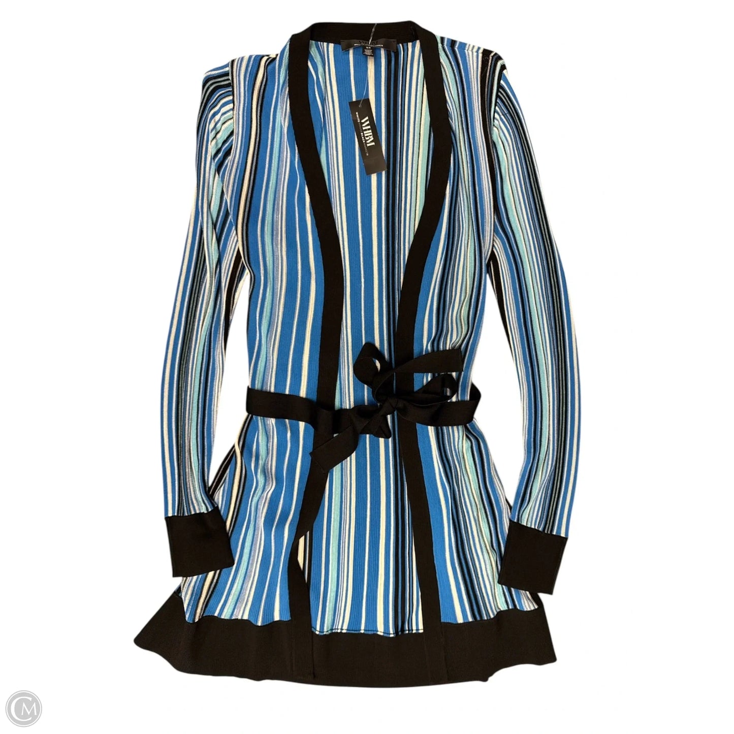 Cardigan By White House Black Market In Black & Blue, Size: Xs