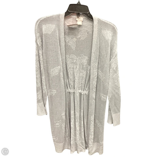 Cardigan By Chicos In Silver, Size: Xs