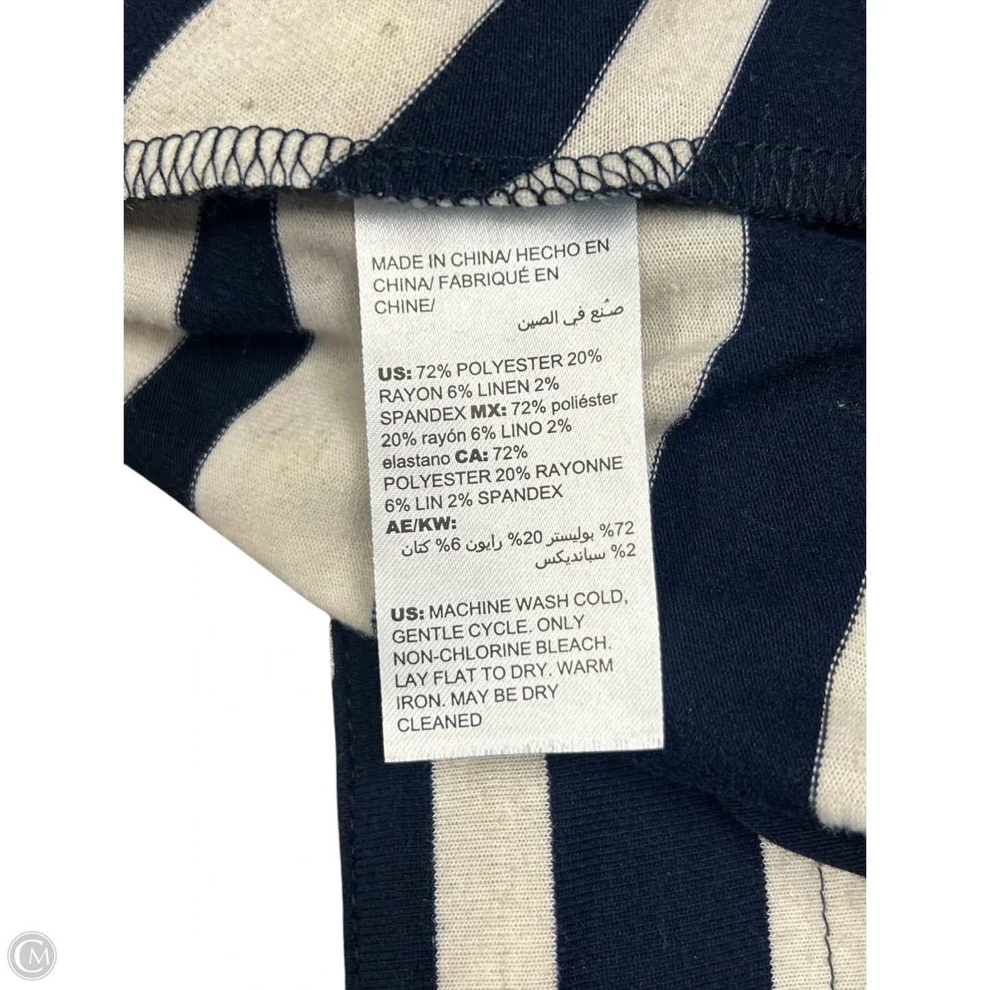 Cardigan By Chicos In Blue & Tan, Size: S