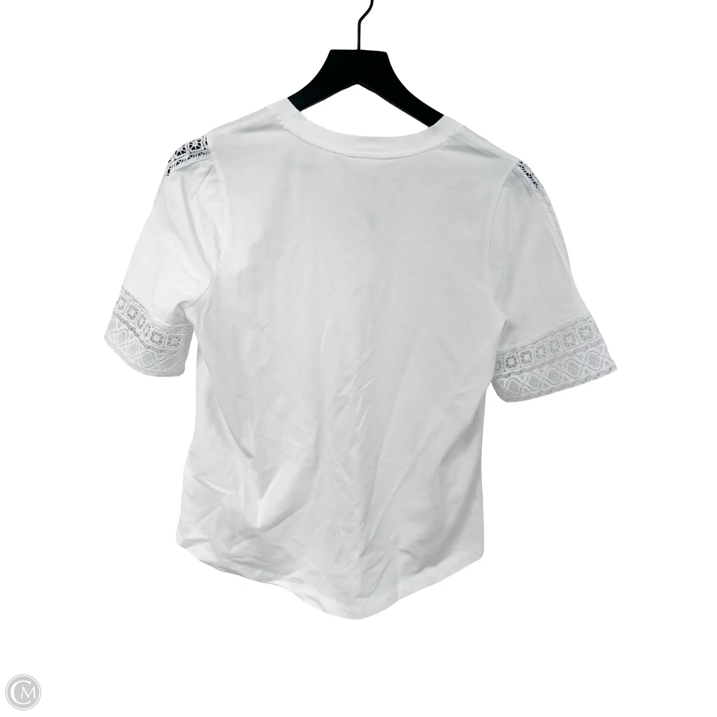 Top Short Sleeve By Chicos In White, Size: S