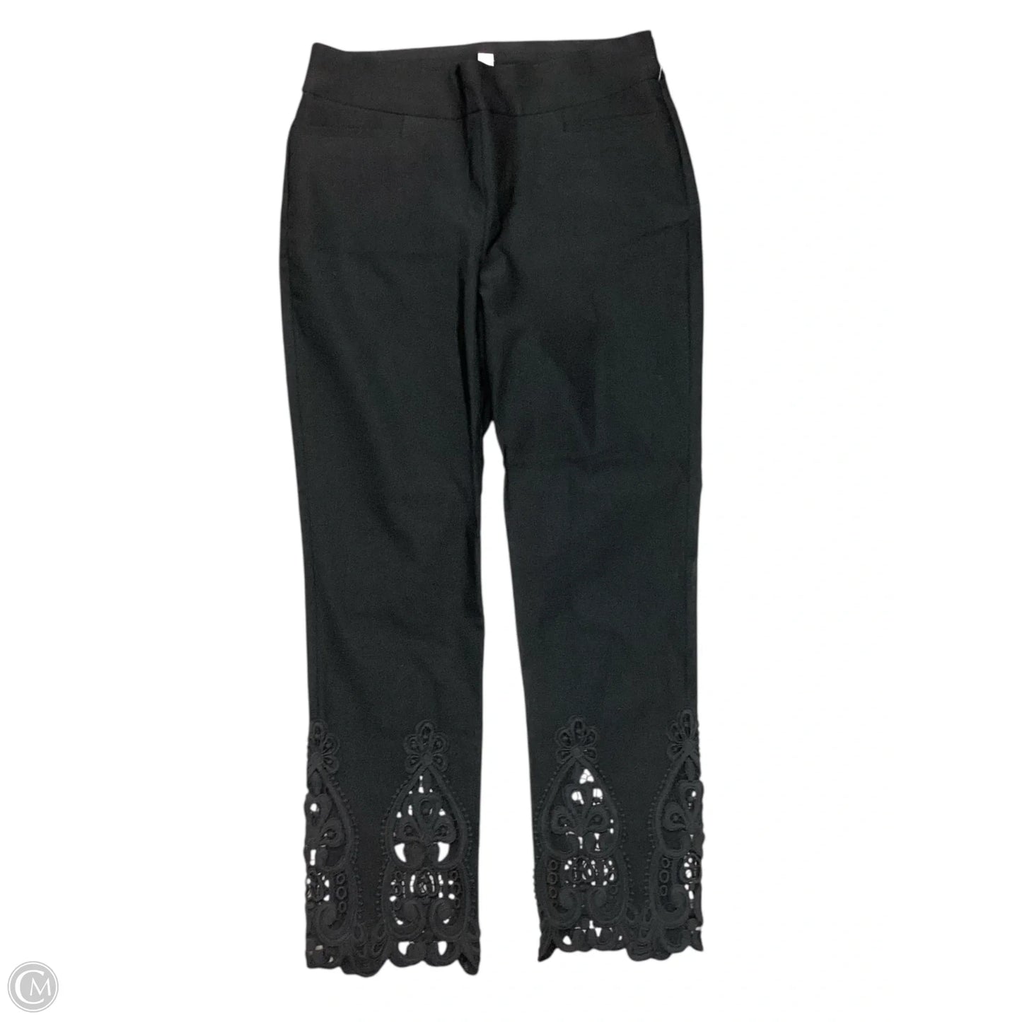 Jeans Flared By Chicos In Blue Denim, Size: 2