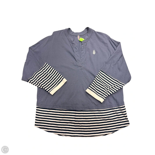 Top Long Sleeve By Free People In Blue, Size: M