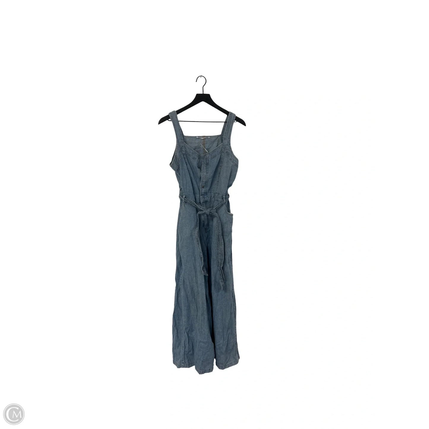 Jumpsuit By Clothes Mentor In Blue Denim, Size: L