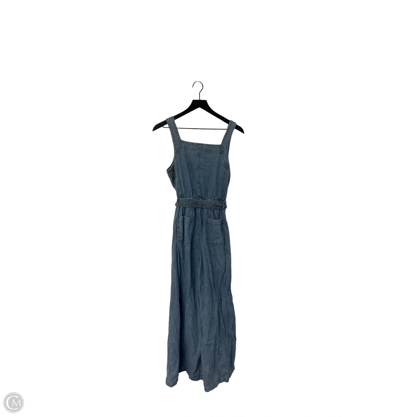 Jumpsuit By Clothes Mentor In Blue Denim, Size: L