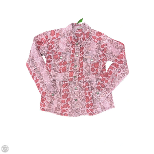 Jacket Other By Mystree In Pink & Red, Size: S