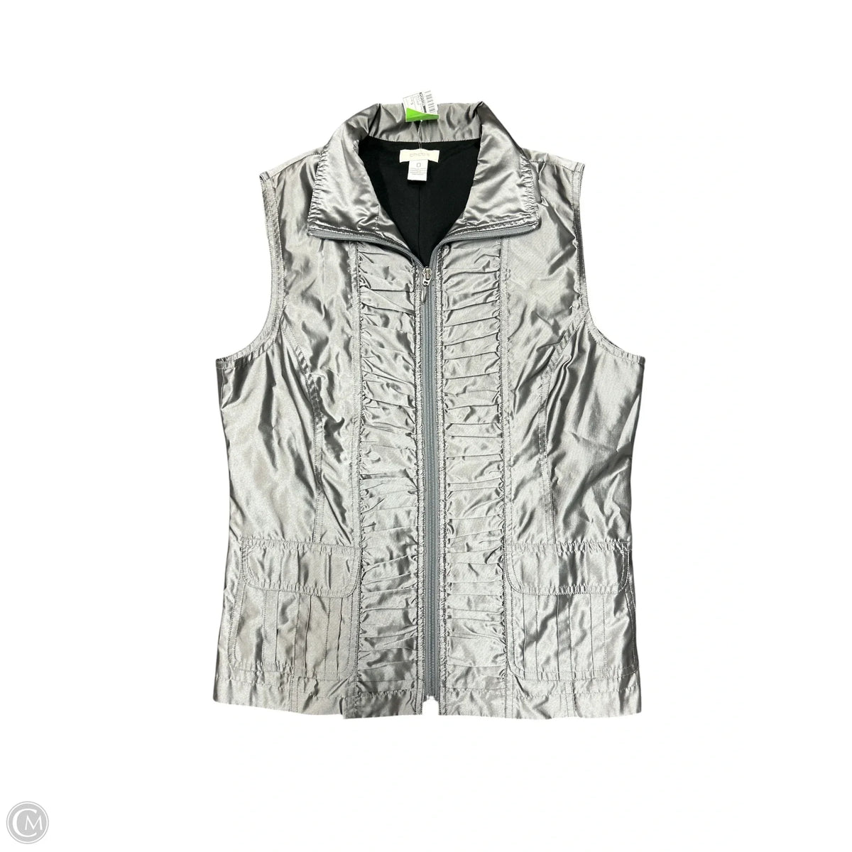 Vest Other By Chicos In Silver, Size: S