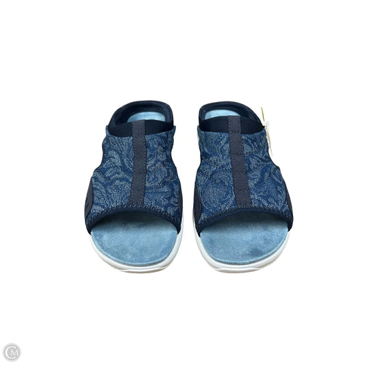 Sandals Flats By Easy Spirit In Blue, Size: 7.5