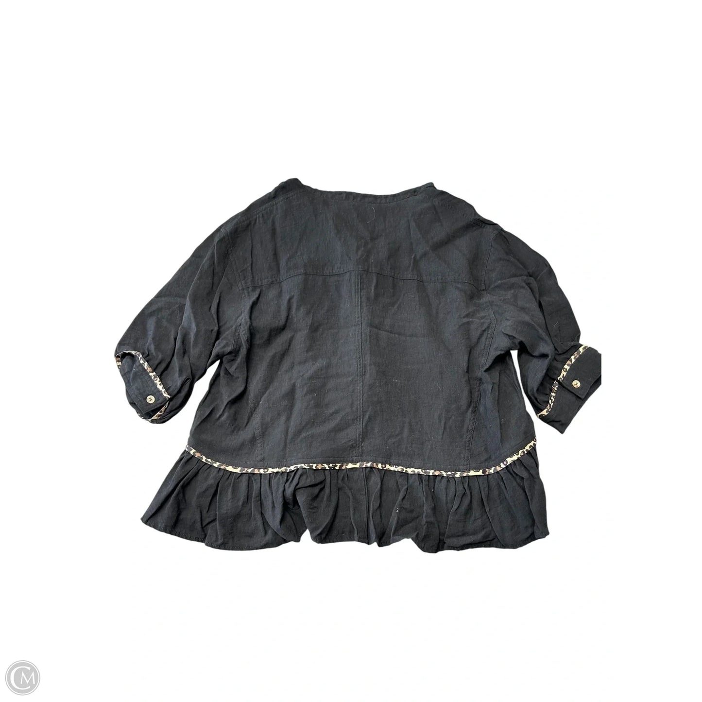 Top Long Sleeve By Entro In Black, Size: M