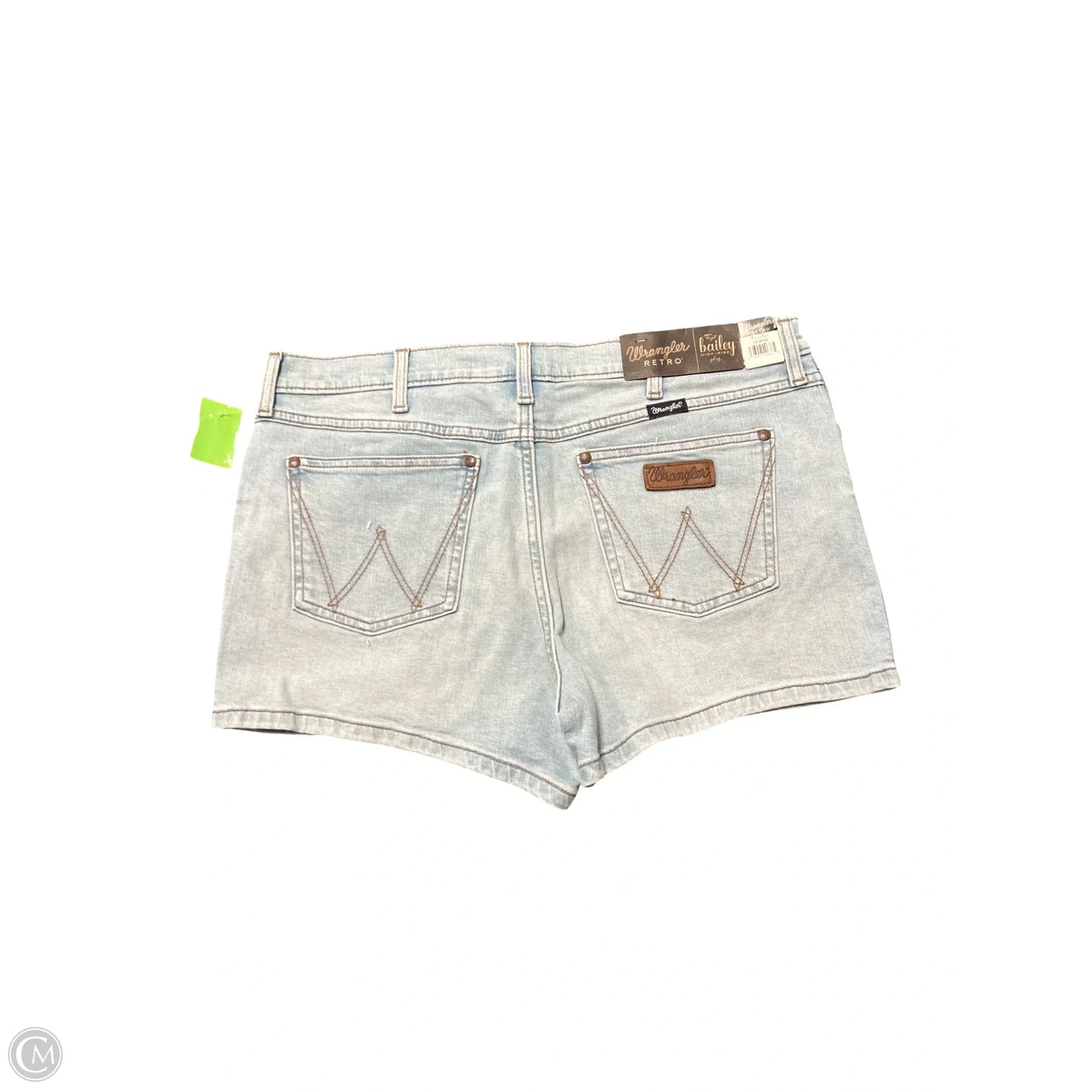Shorts By Wrangler In Blue Denim, Size: 16