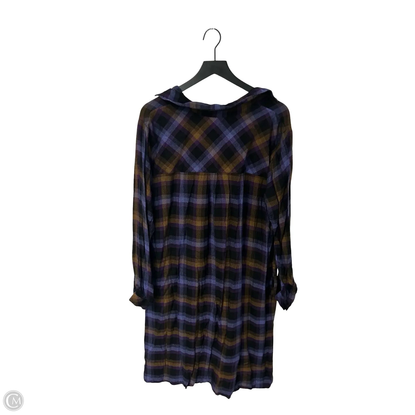 Dress Casual Midi By J. Jill In Blue & Purple, Size: Xl