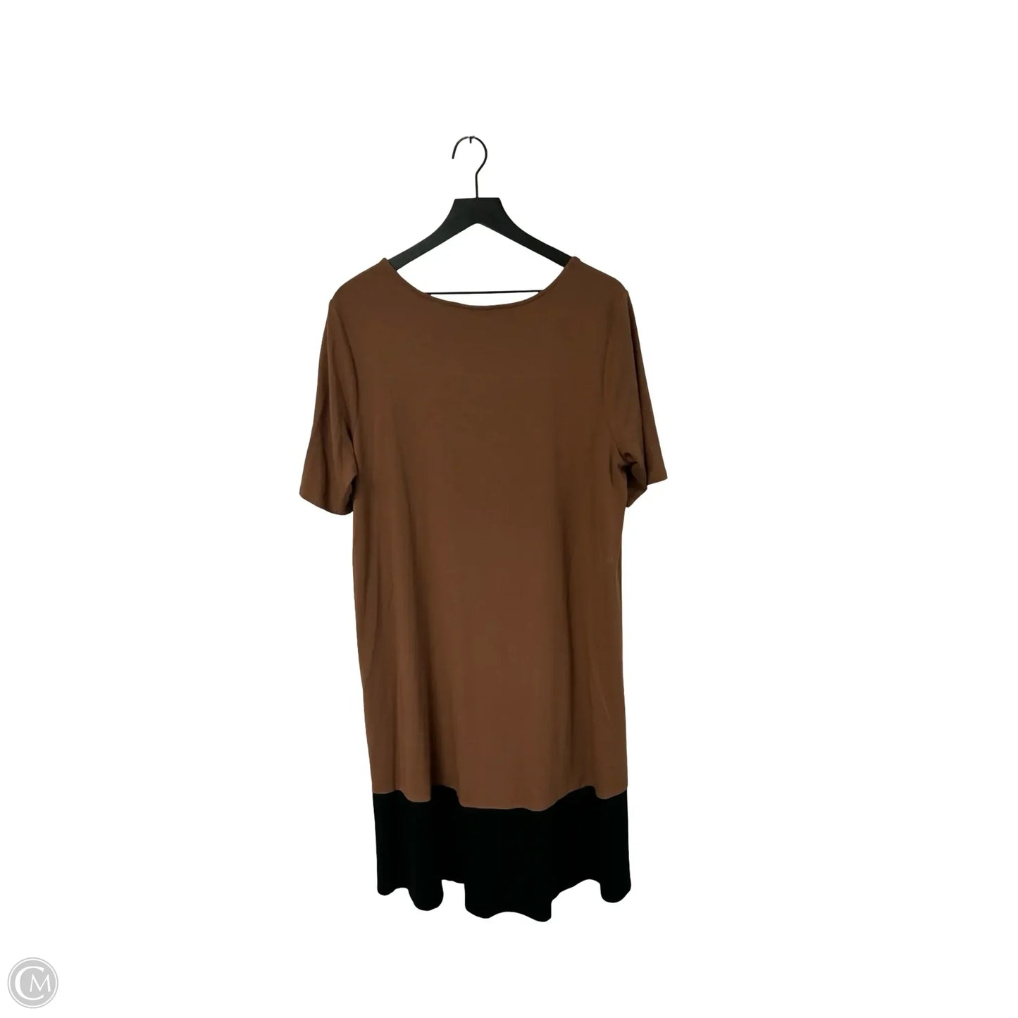Dress Casual Midi By J. Jill In Black & Brown, Size: Xl