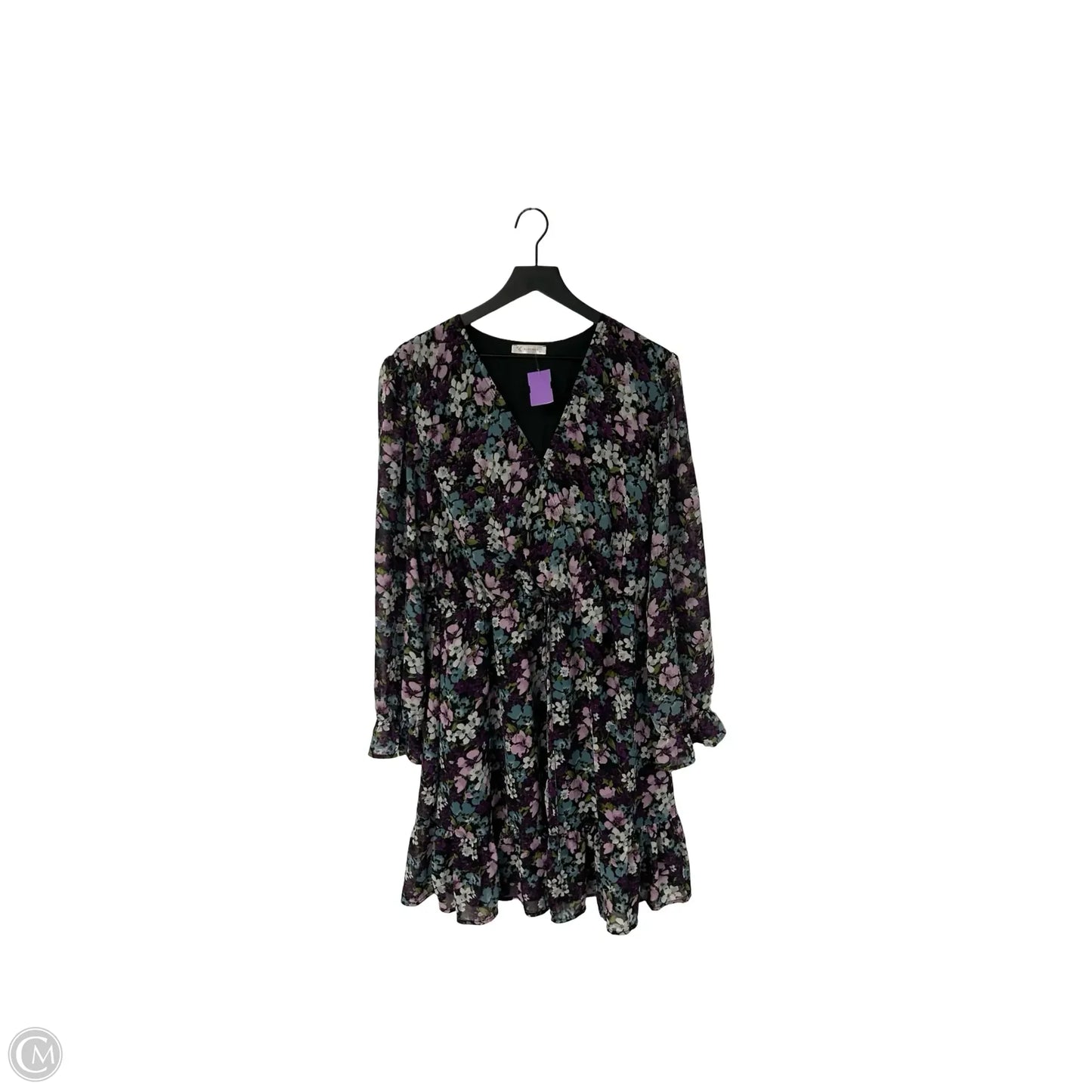Dress Casual Short By Kirundo In Floral Print, Size: Xl