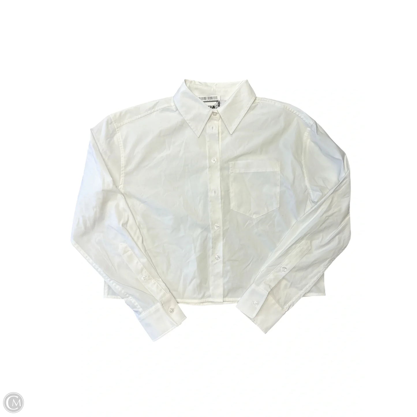 Blouse Long Sleeve By Athleta In White, Size: Xs