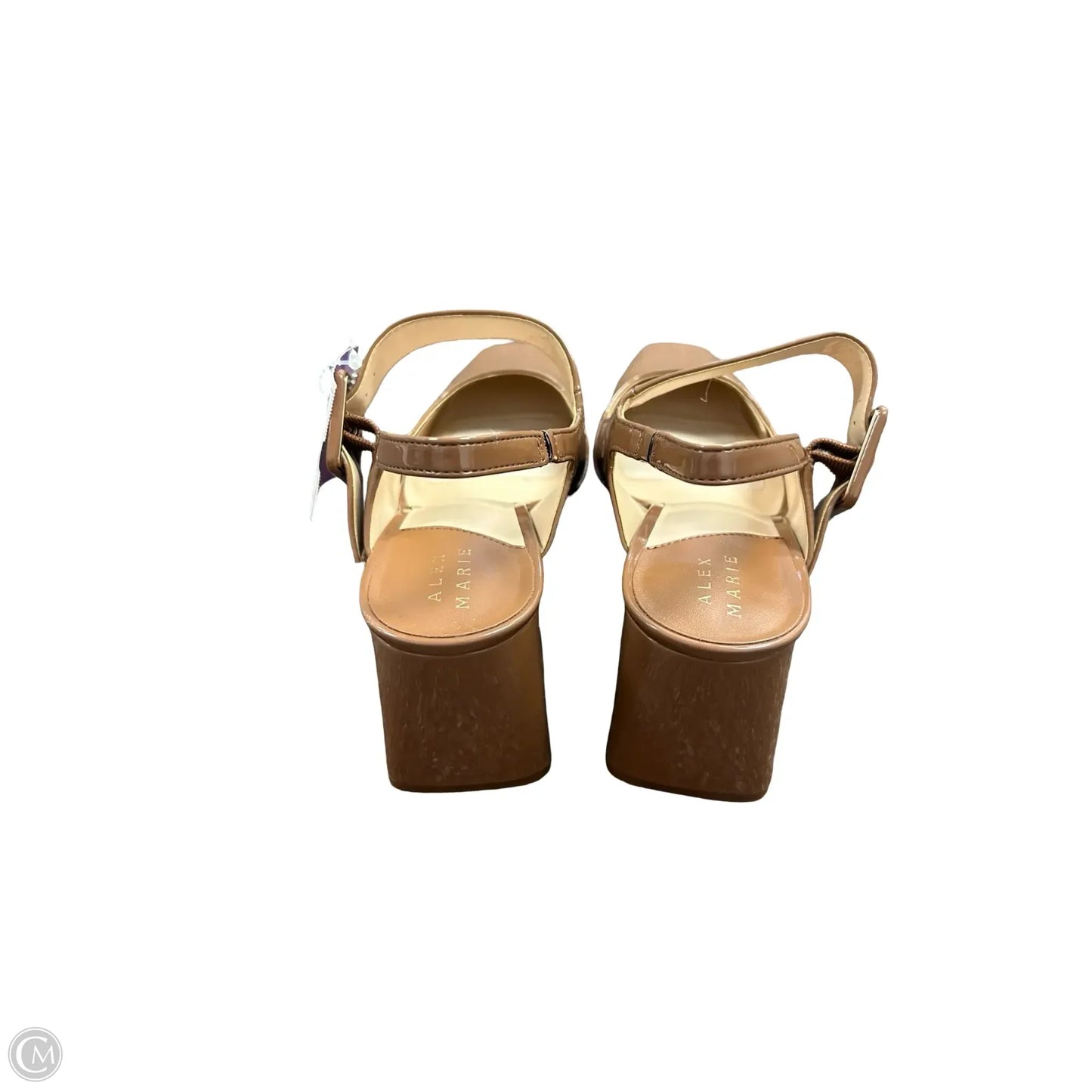 Shoes Heels Block By Alex Marie In Brown, Size: 9