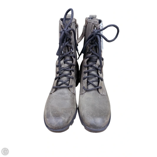 Boots Ankle Heels By Sorel In Green, Size: 9