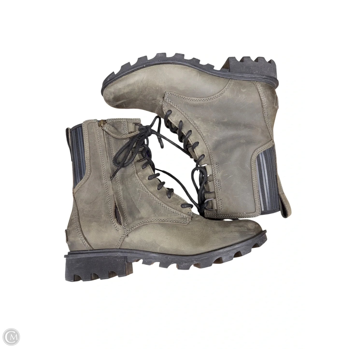 Boots Ankle Heels By Sorel In Green, Size: 9