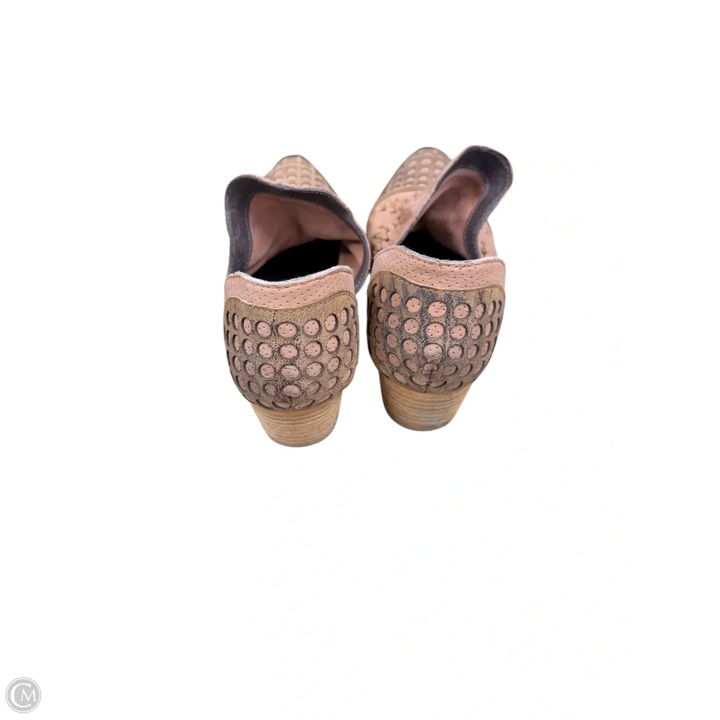 Shoes Heels Block By Clothes Mentor In Tan, Size: 9