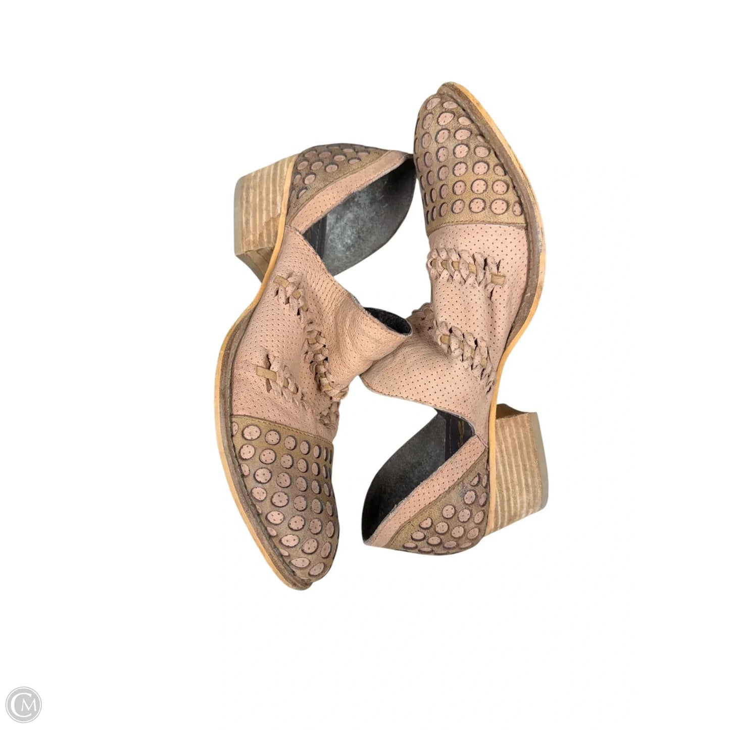 Shoes Heels Block By Clothes Mentor In Tan, Size: 9