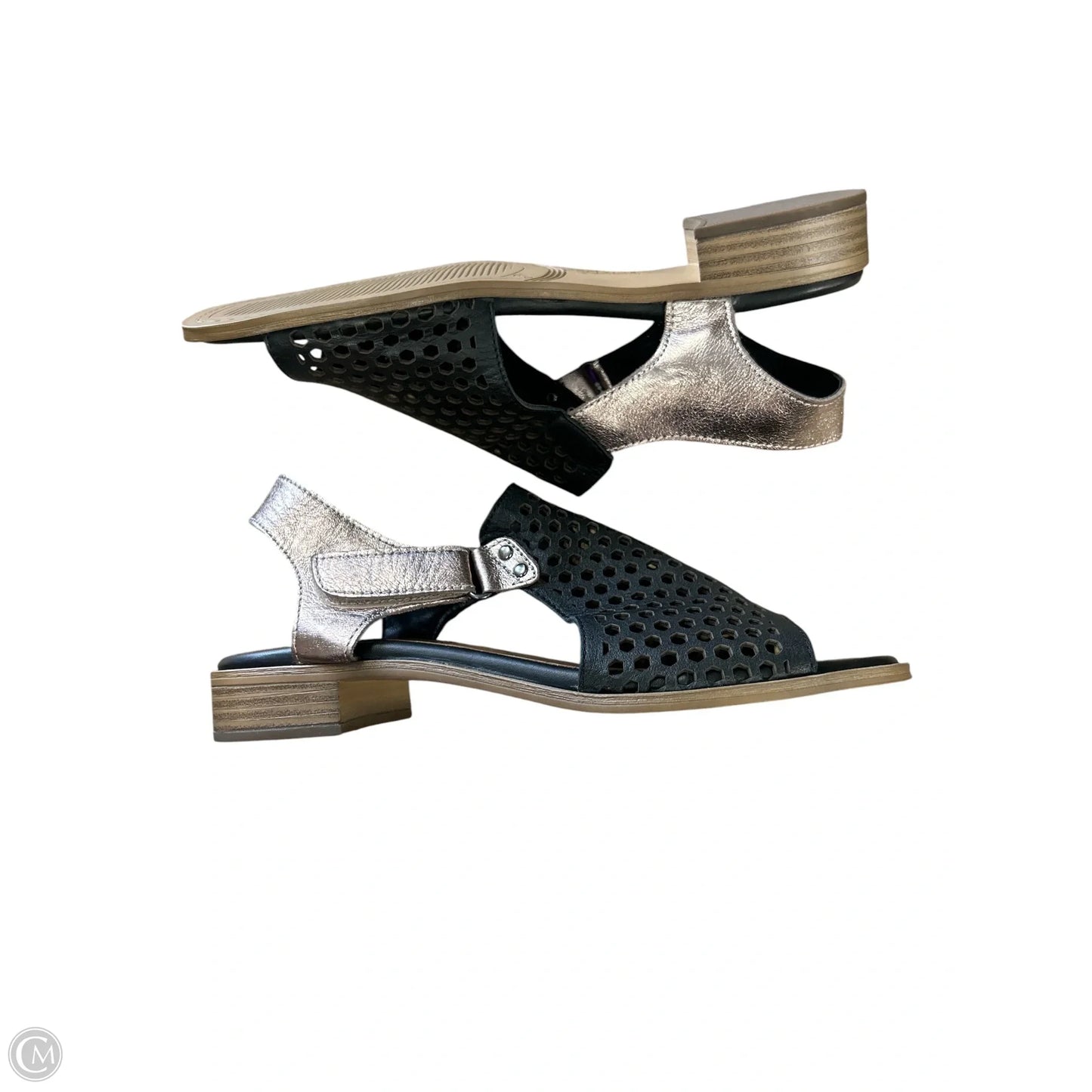 Sandals Heels Block By Spring Step In Black, Size: 9