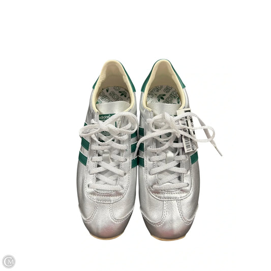 Shoes Sneakers By Adidas In Silver, Size: 6.5