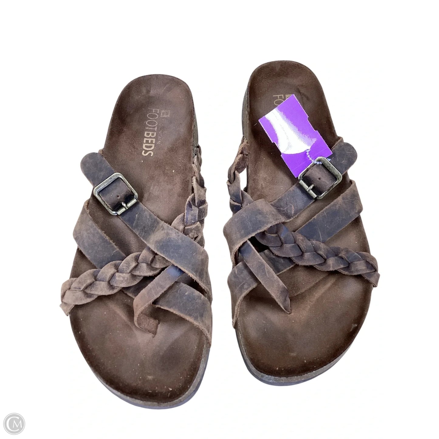 Sandals Flats By White Mountain In Brown, Size: 10