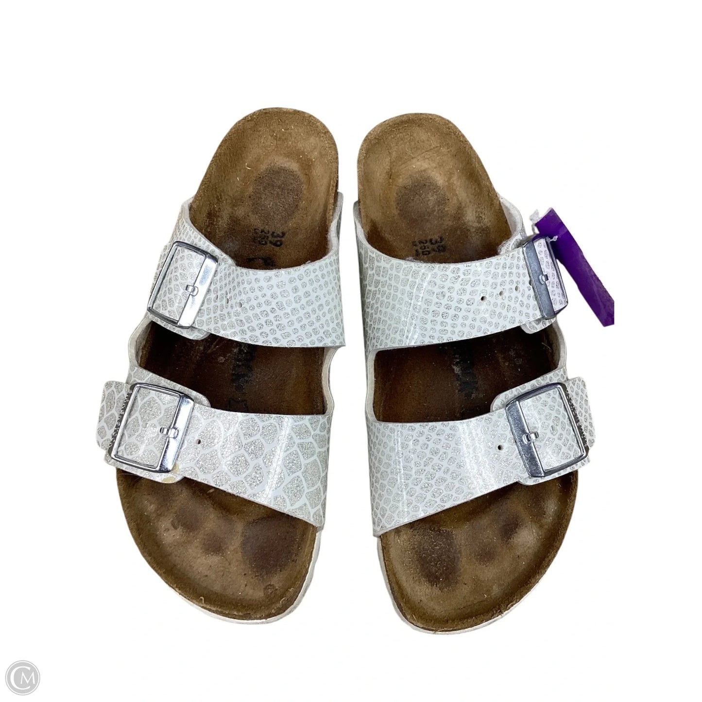 Sandals Flats By Birkenstock In Animal Print, Size: 8
