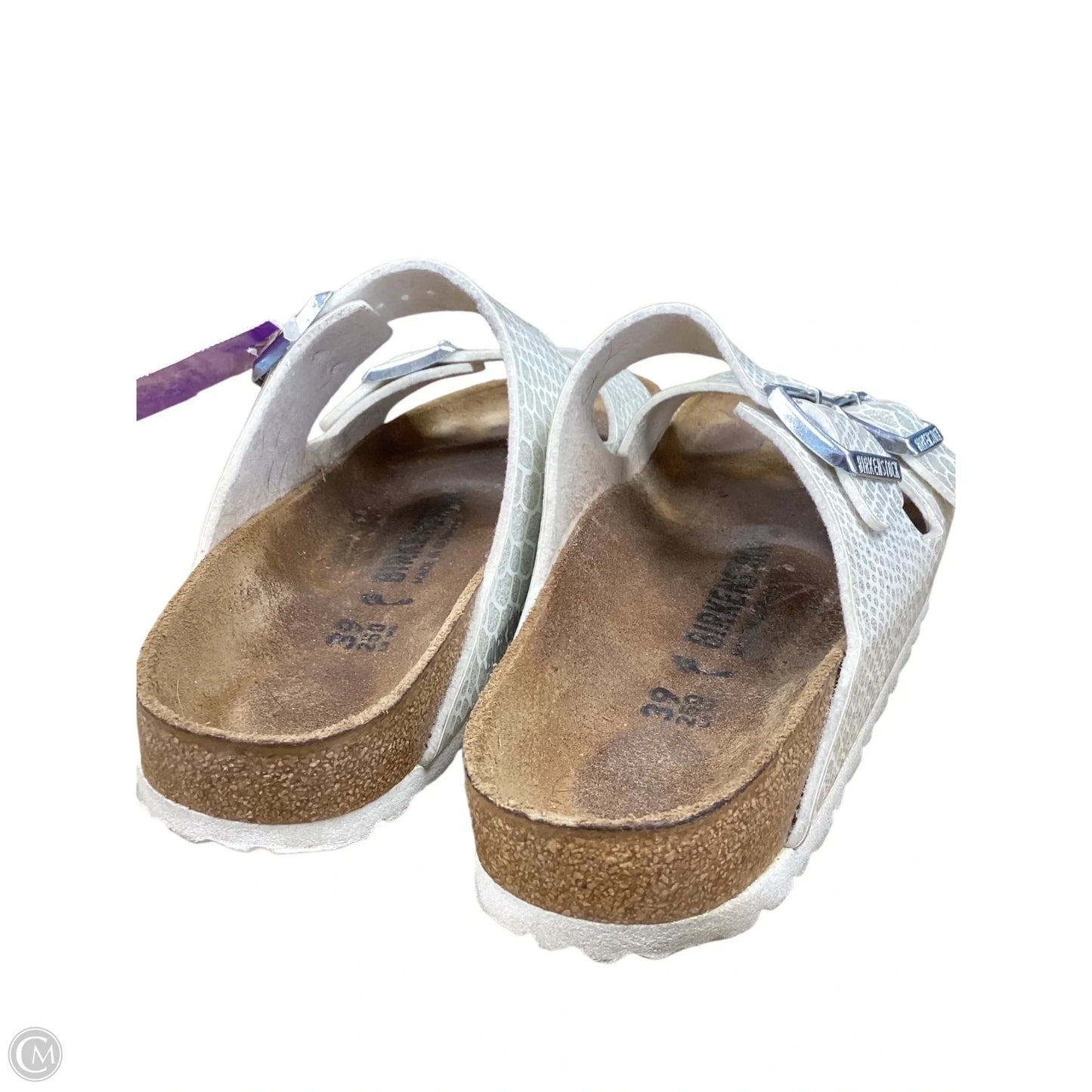 Sandals Flats By Birkenstock In Animal Print, Size: 8