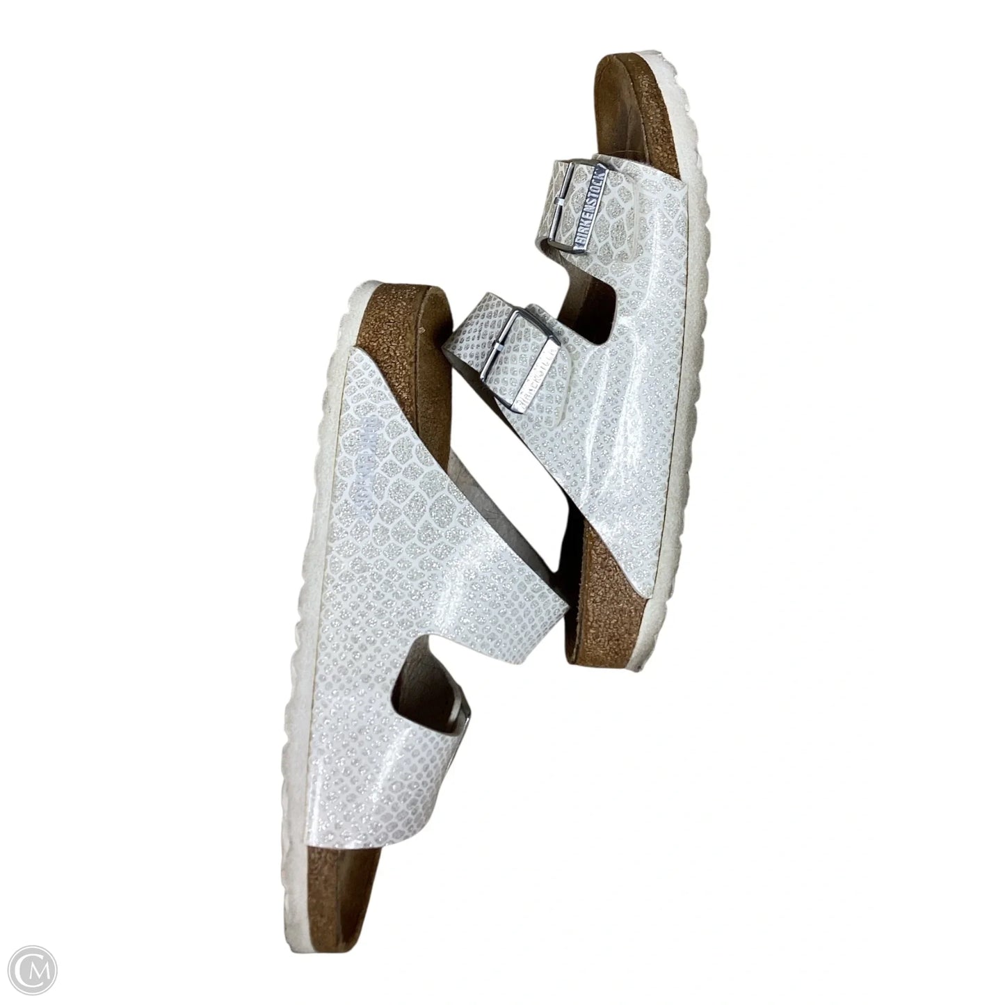 Sandals Flats By Birkenstock In Animal Print, Size: 8