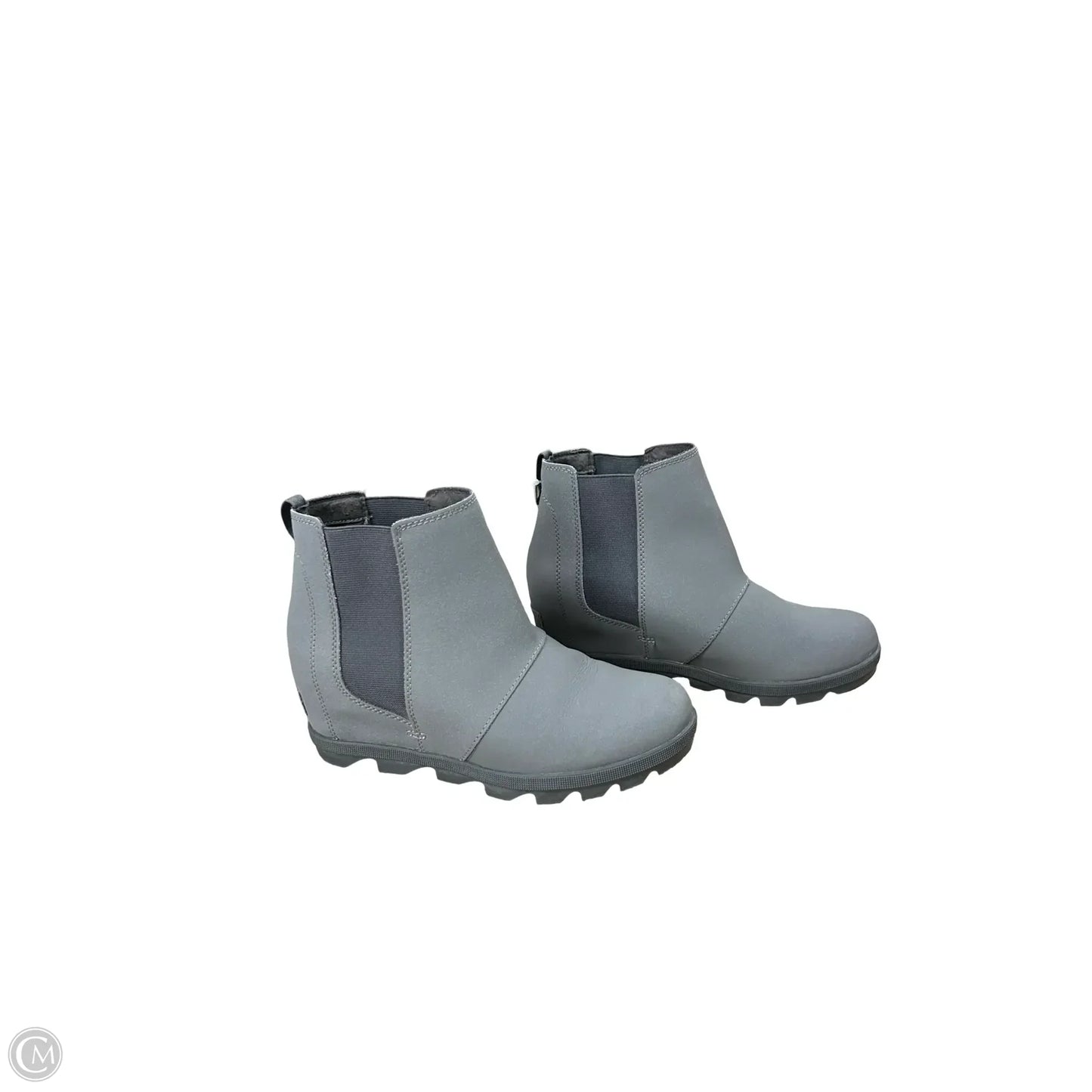 Boots Ankle Heels By Sorel In Grey, Size: 5