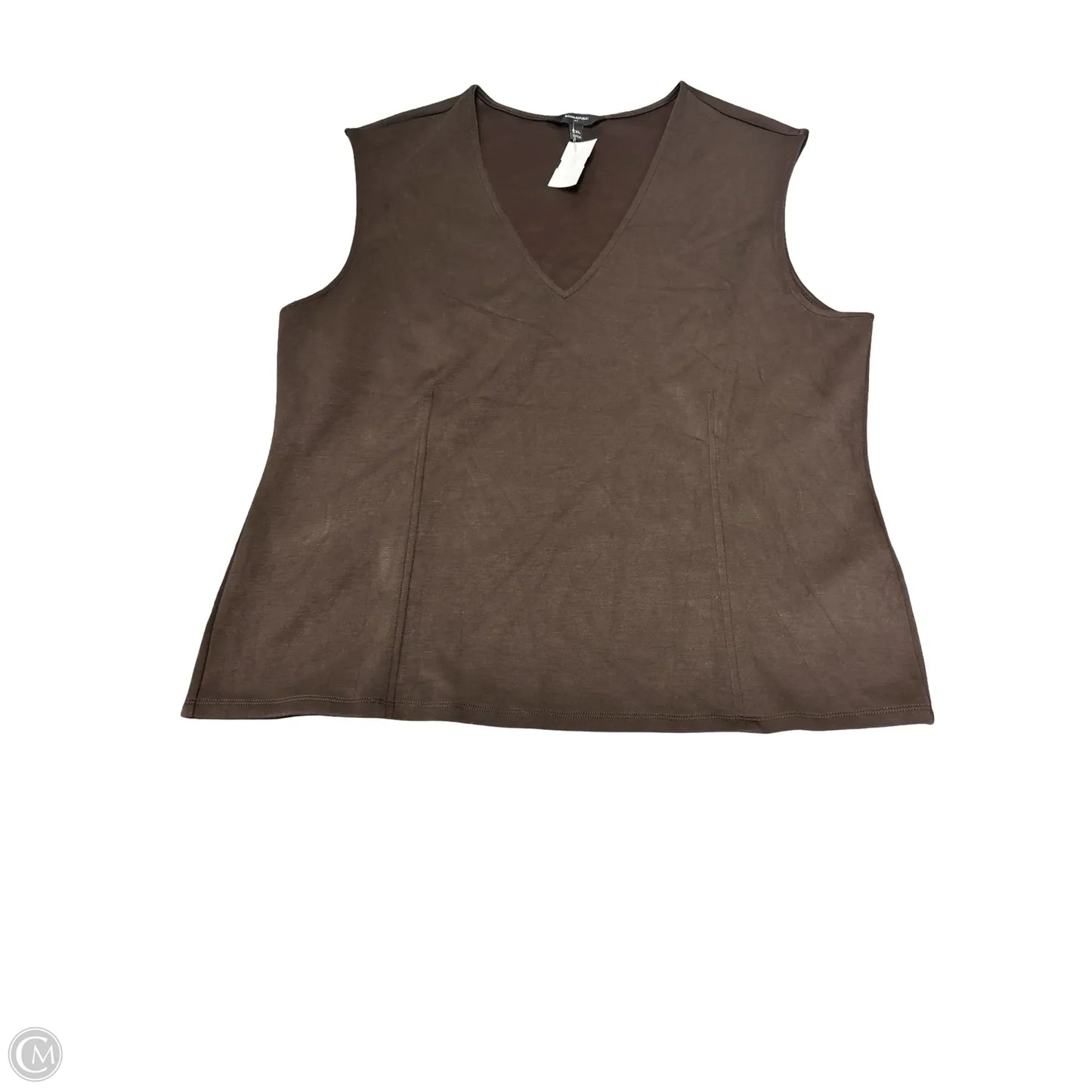 Top Sleeveless By Banana Republic In Brown, Size: Xxl