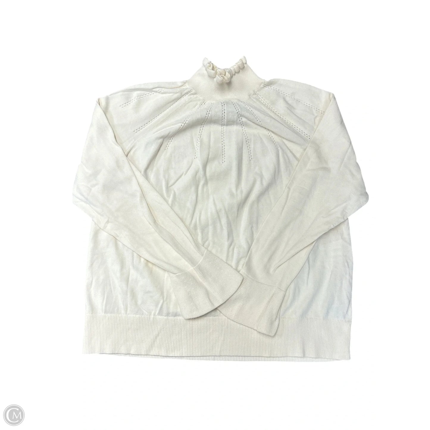 Sweater By Lands End In Cream, Size: 2x