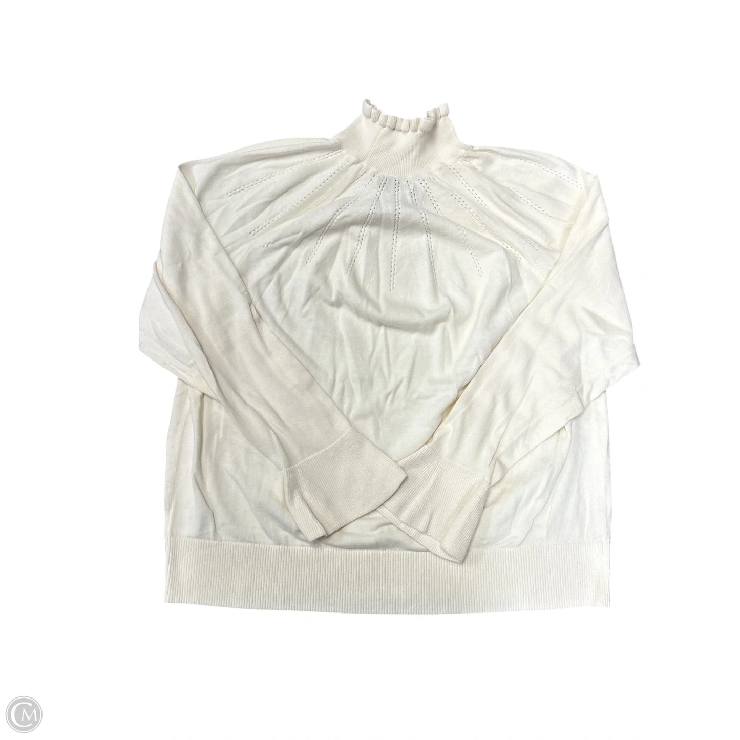 Sweater By Lands End In Cream, Size: 2x