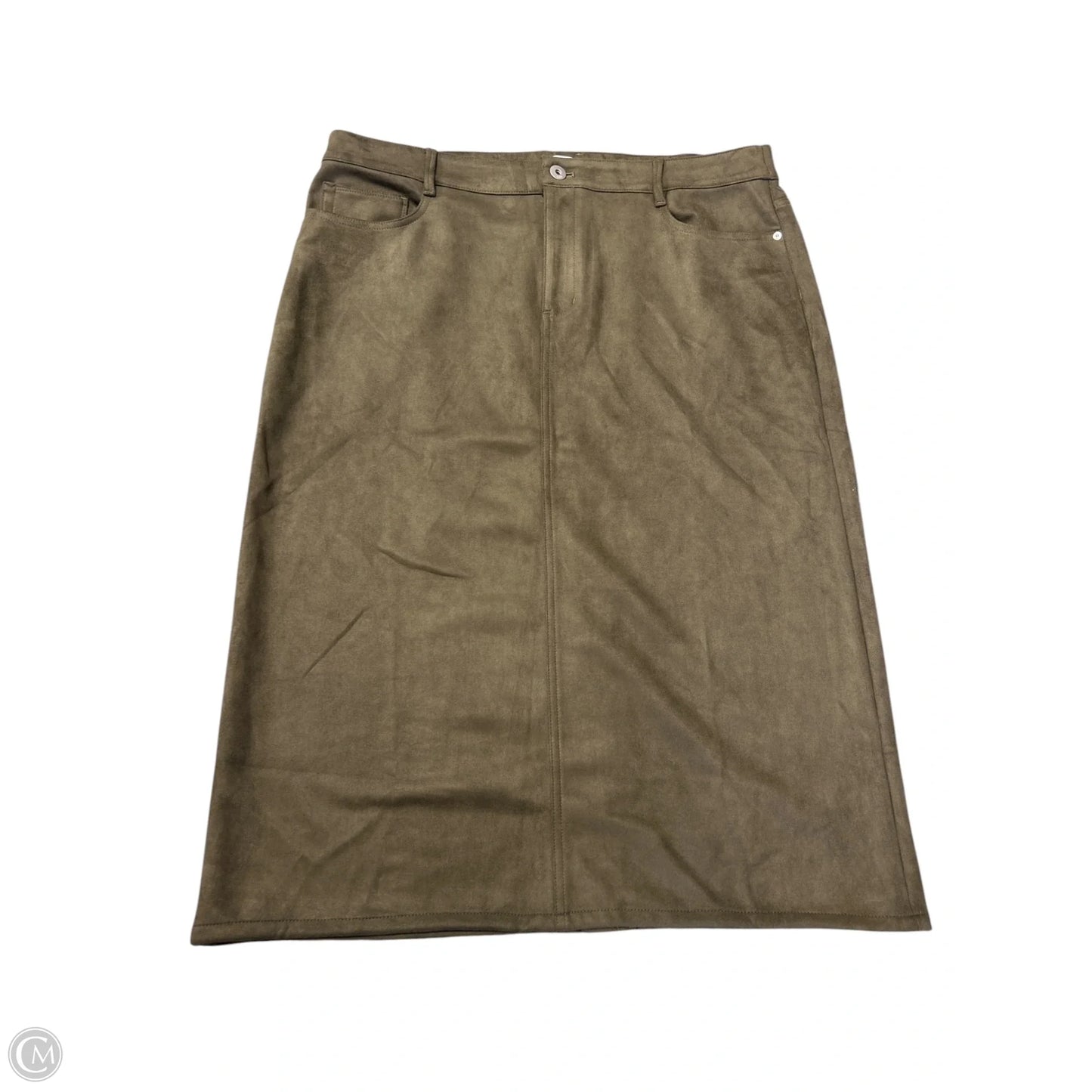 Skirt Midi By J. Jill In Brown, Size: 20