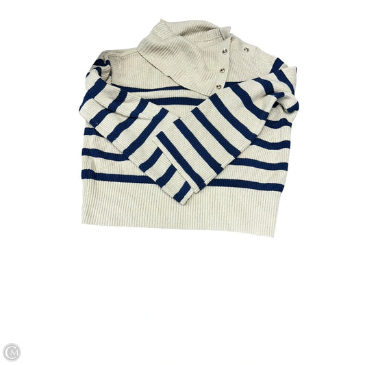 Sweater By Loft In Blue & Tan, Size: Xxl