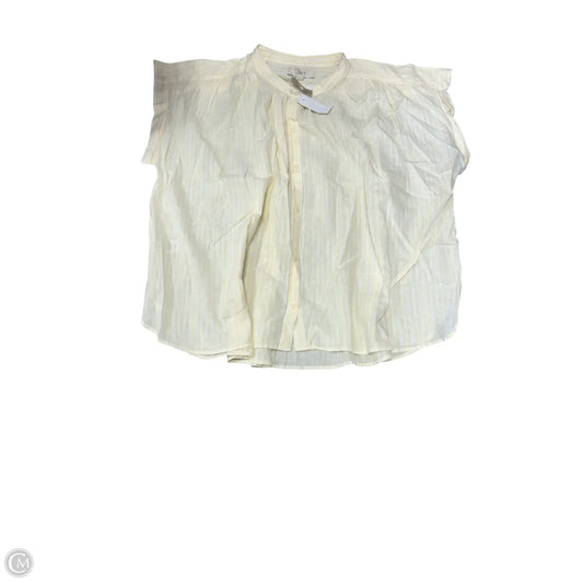 Blouse Short Sleeve By Loft In Yellow, Size: Xxl
