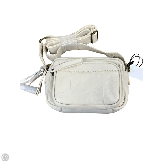 Handbag Leather By Born, Size: Medium