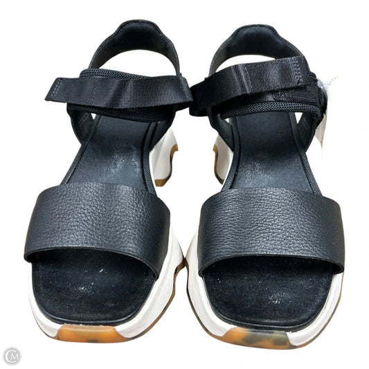 Sandals Heels Platform By Sorel In Black, Size: 8