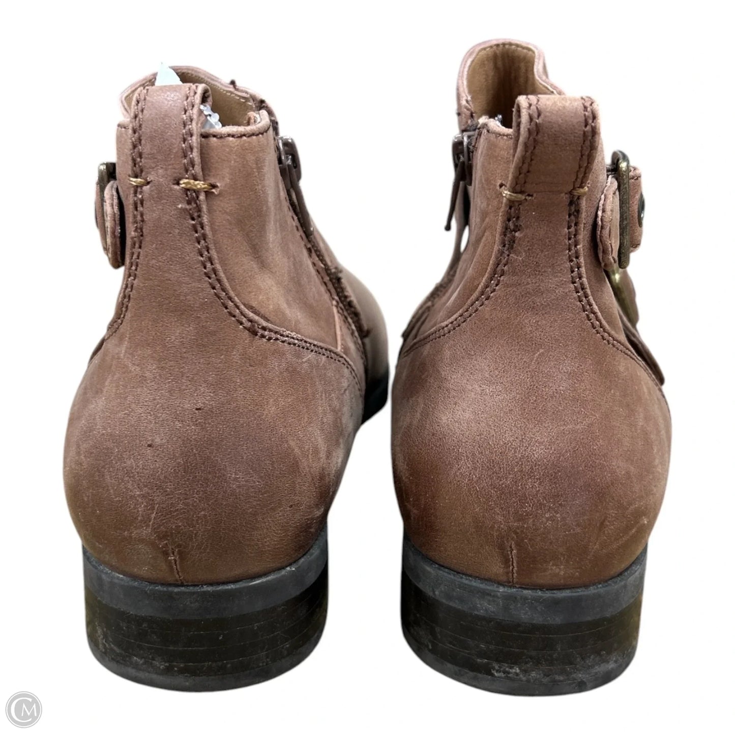 Boots Ankle Flats By Vionic In Brown, Size: 11