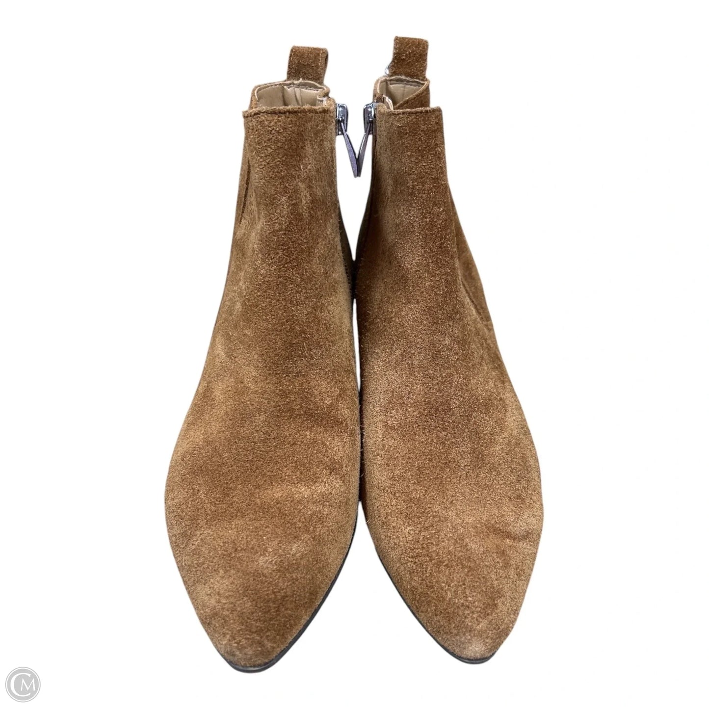 Boots Ankle Heels By Franco Sarto In Brown, Size: 7.5