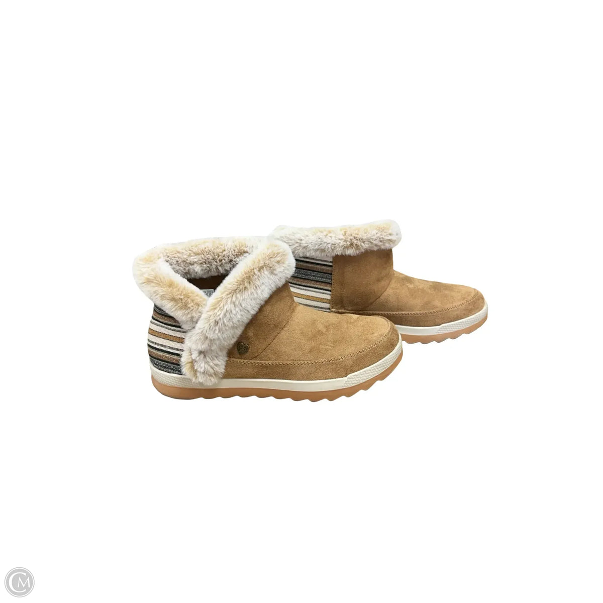 Boots Ankle Heels By Bobs In Brown, Size: 7.5