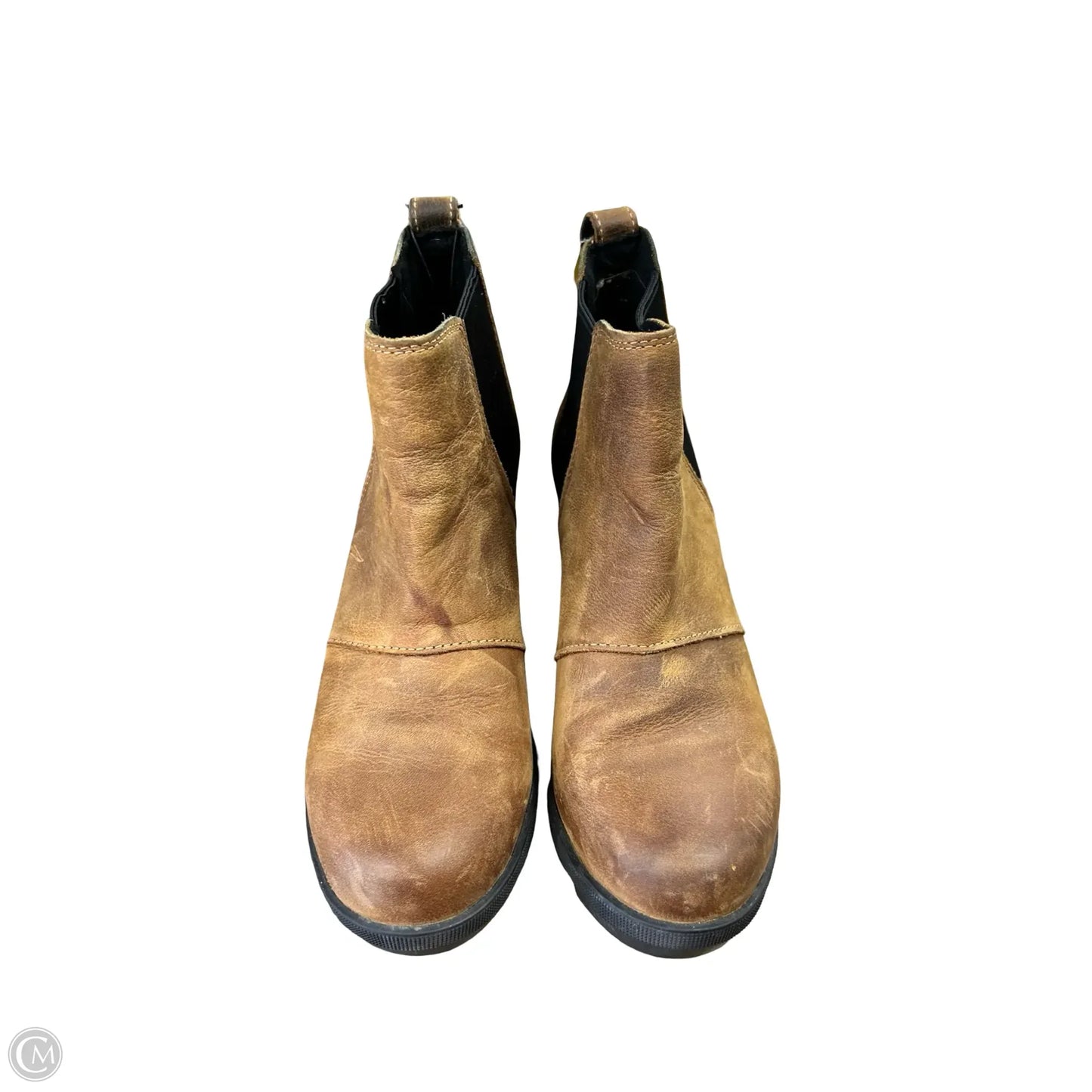 Boots Ankle Heels By Sorel In Brown, Size: 7