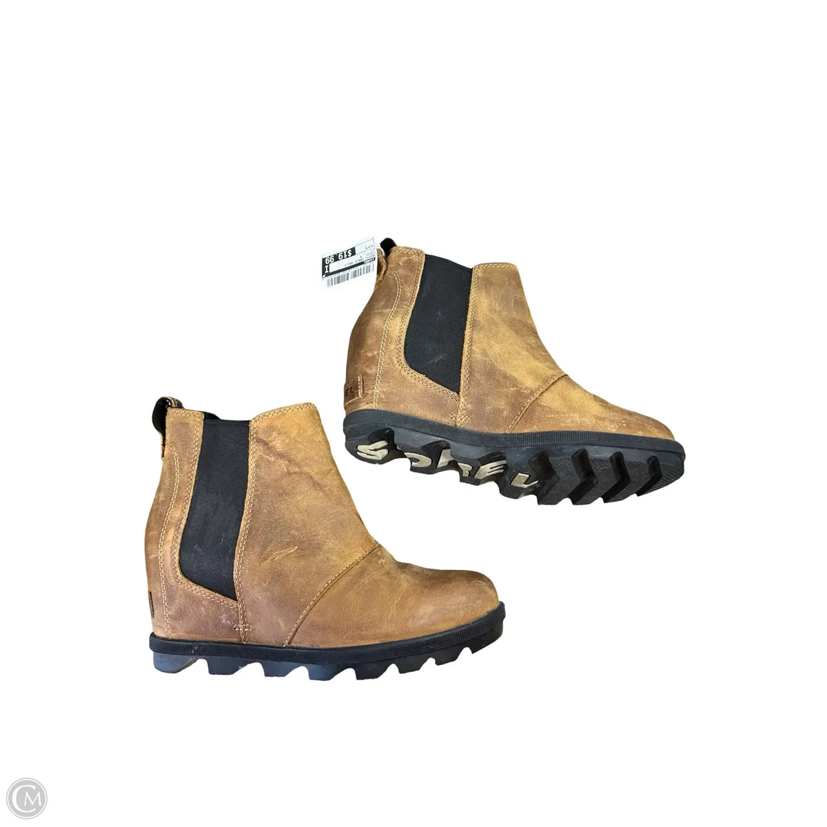 Boots Ankle Heels By Sorel In Brown, Size: 7
