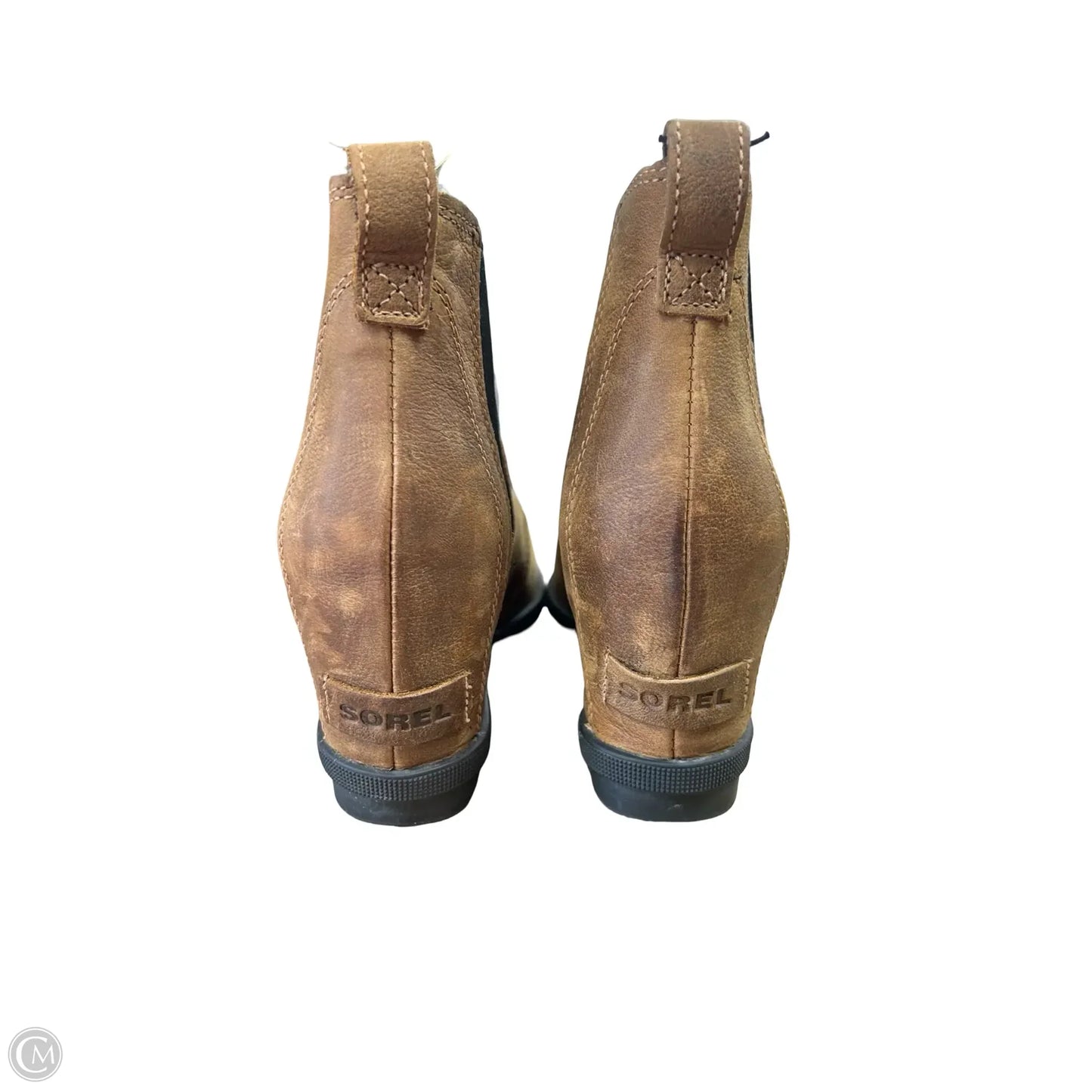 Boots Ankle Heels By Sorel In Brown, Size: 7