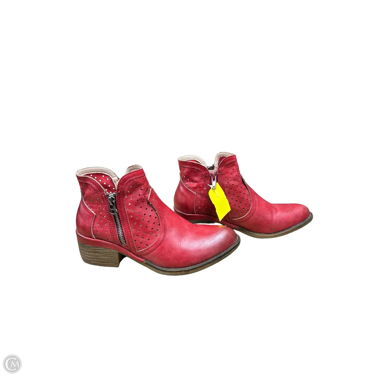 Boots Ankle Heels By Corkys In Red, Size: 8