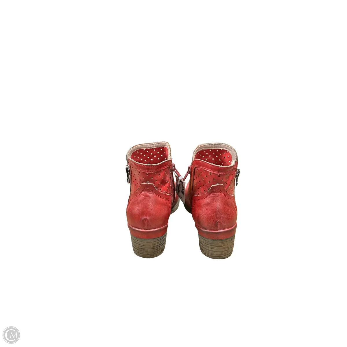 Boots Ankle Heels By Corkys In Red, Size: 8