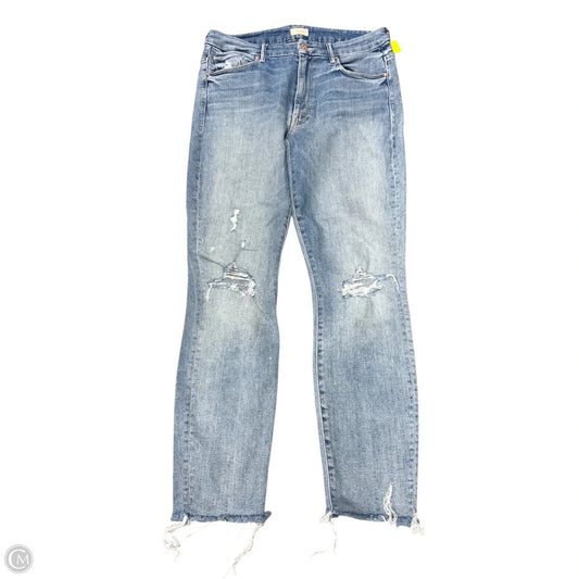 Jeans Skinny By Mother Jeans In Blue Denim, Size: 10